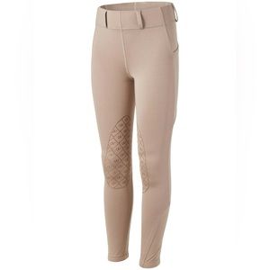 OVATION tan Aerowick Pull-On Knee Patch Tights
